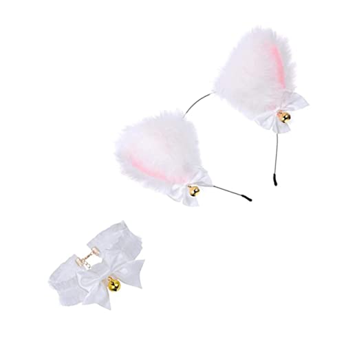 BESTYASH Plüsch Katzenohren Haarband mit Schleife und Choker Cosplay Accessoire für Partys Halloween und Rollenverkleidung für und Mädchen BESTYASH Plüsch Katzenohren Haarband mit Schleife und Choker Cosplay Accessoire für Partys Halloween und Rollenverkleidung für und Mädchen von BESTYASH