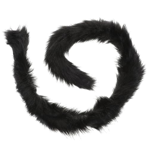 BESTYASH Plüschpelzdekoration Flapper-Zubehör aus den 1920er Jahren Halloween-Boa Kleid Hase Kostüme Halloween mitgebsel halllowen weihnachtsm Maskerade Flauschige Boa Pelzboa Flanell Black von BESTYASH
