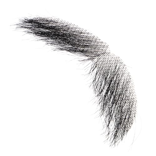 BESTYASH Realistische Falsche Schnurrbart Herren Kostüm aus Echtem Haar für Halloween Party Bühnenauftritte Vielseitiges Bequemes Makeup Zubehör Schwarz BESTYASH Realistische Falsche Schnurrbart Herren Kostüm aus Echtem Haar für Halloween Party Bühnenauftritte Vielseitiges Bequemes Makeup Zubehör Schwarz von BESTYASH