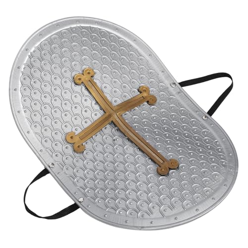 BESTYASH Römische Kreuzrüstung spaß plasure gamimg kinderf Toy Kostüme Jungs zappeln Auto Spiele Schild echter Schild Schildstütze ausführen Kind Schild Plastik Grey von BESTYASH