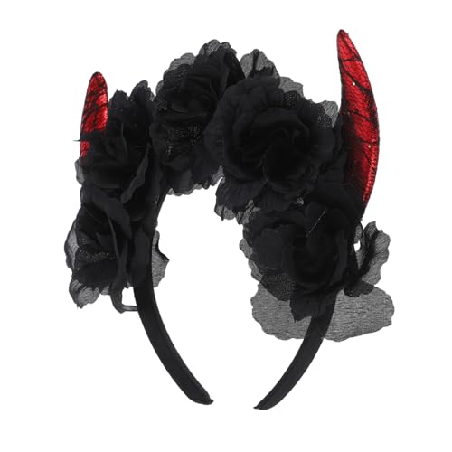 BESTYASH Rosa Stirnband Blutig Haarband Mädchen Hörner Für Glitzernde Teufelshörner Halloween-teufelshorn-stirnband Halloween-horn-stirnband Halloween Kopfbedeckung Party Schwarz Gestrick BESTYASH Rosa Stirnband Blutig Haarband Mädchen Hörner Für Glitzernde Teufelshörner Halloween-teufelshorn-stirnband Halloween-horn-stirnband Halloween Kopfbedeckung Party Schwarz Gestrick von BESTYASH