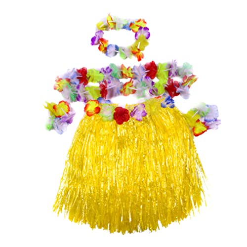 BESTYASH Satz Kindergrasrockanzug Party Strand Hula-Rock für Mädchen Zubehör Outfits Dekorationen tropisch Blumen Kostüm Kleid BESTYASH Satz Kindergrasrockanzug Party Strand Hula-Rock für Mädchen Zubehör Outfits Dekorationen tropisch Blumen Kostüm Kleid von BESTYASH