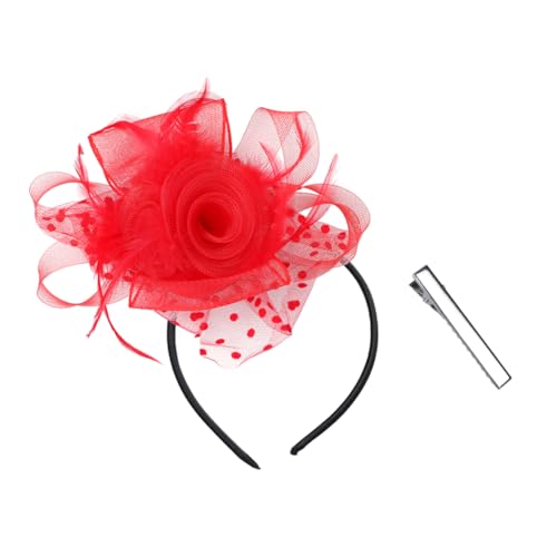 BESTYASH Schleier Haarreifen Rose Blume Haarband Damen Party Kopfschmuck Leicht Kreativ für Festivals Halloween Karneval BESTYASH Schleier Haarreifen Rose Blume Haarband Damen Party Kopfschmuck Leicht Kreativ für Festivals Halloween Karneval von BESTYASH