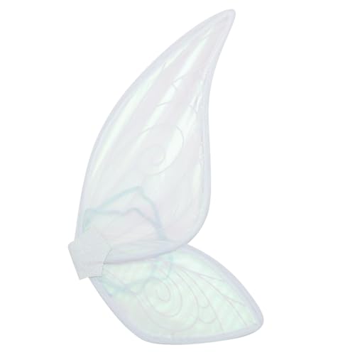 BESTYASH Fee Kostümzubehör Kostümflügel Schmetterlingsflügel Umhang Erwachsene Garn Weiß Fairy Wings von BESTYASH