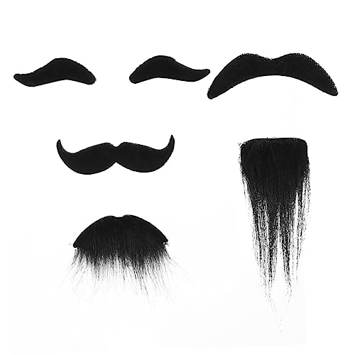 BESTYASH Herren Halloween Bart Requisiten Realistische Selbst-Adhesive Schnurrbart Simulation Cosplay Zubehör von BESTYASH