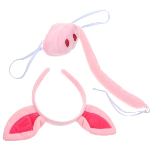 BESTYASH Schwein Kostüm Set Teilig Rosa Schwein Nase und Ohr Stirnband Tier Stirnband für Tierkostüm Zubehör für Kostümparty Karneval Halloween und Geburtstagsfeier BESTYASH Schwein Kostüm Set Teilig Rosa Schwein Nase und Ohr Stirnband Tier Stirnband für Tierkostüm Zubehör für Kostümparty Karneval Halloween und Geburtstagsfeier von BESTYASH