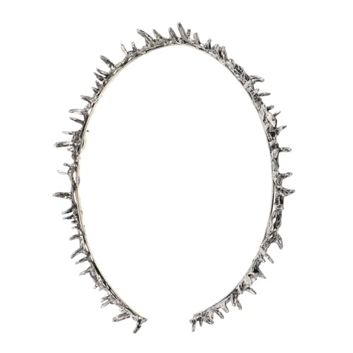 BESTYASH Spitzen-dornkrone Haarschmuck für Damen Gothic Halloween Party Accessoire Handgefertigt Silber Tiara für Cosplay Geburtstagsfeier Prom und Festliche Anlässe BESTYASH Spitzen-dornkrone Haarschmuck für Damen Gothic Halloween Party Accessoire Handgefertigt Silber Tiara für Cosplay Geburtstagsfeier Prom und Festliche Anlässe von BESTYASH