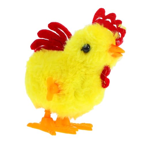 BESTYASH Springendes Hühner Lustiges Plüsch Hühnchen mit Aufziehmotor für Ostern und Partys Fördert Kreativität und Motorische Fähigkeiten von BESTYASH