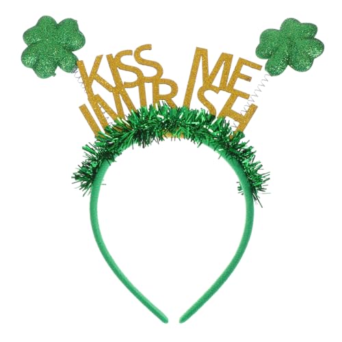 BESTYASH St Patrick's Day Haarreif Erwachsene Kleeblatt Deko Leichtes Schaumstoff Grün Stirnband Partyaccessoire für Damen BESTYASH St Patrick's Day Haarreif Erwachsene Kleeblatt Deko Leichtes Schaumstoff Grün Stirnband Partyaccessoire für Damen von BESTYASH