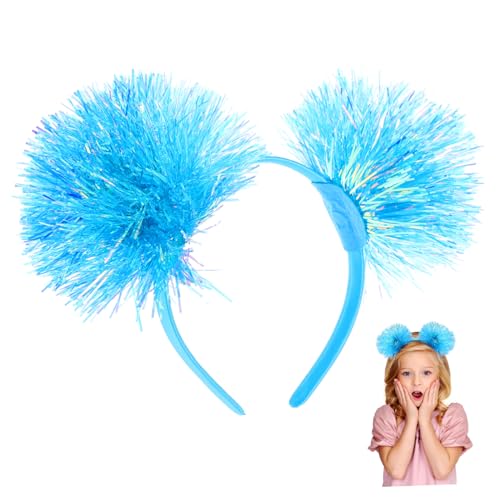 BESTYASH Stirnband Für Cosplay-stirnbänder Party-kopfschmuck Funkeln Geburtstagsstadband Stirnbänder Für Perlen Bogen Haarband Party-stirnbänder Fröhlich Ding Blau Eisen von BESTYASH