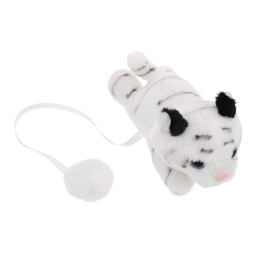 BESTYASH Süßer Plüsch Tiger Schulteraccessoire Realistische Magnet Puppe für Kostümpartys Events und Komfortabel für Verspieltes Outfit von BESTYASH