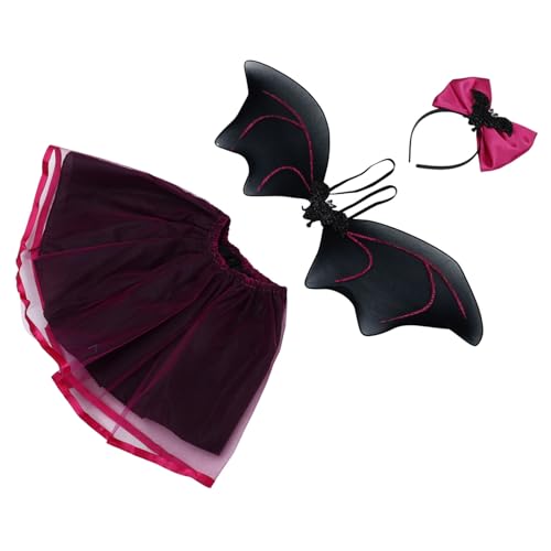 BESTYASH Teiliges Kostümset Mit Batwing Umhang Und Tüllrock Für Partys Lustiges Cartoon Performance Kostüm Für Mädchen Und Jungen Für Fasching Geburtstage Und Rollenspiele BESTYASH Teiliges Kostümset Mit Batwing Umhang Und Tüllrock Für Partys Lustiges Cartoon Performance Kostüm Für Mädchen Und Jungen Für Fasching Geburtstage Und Rollenspiele von BESTYASH