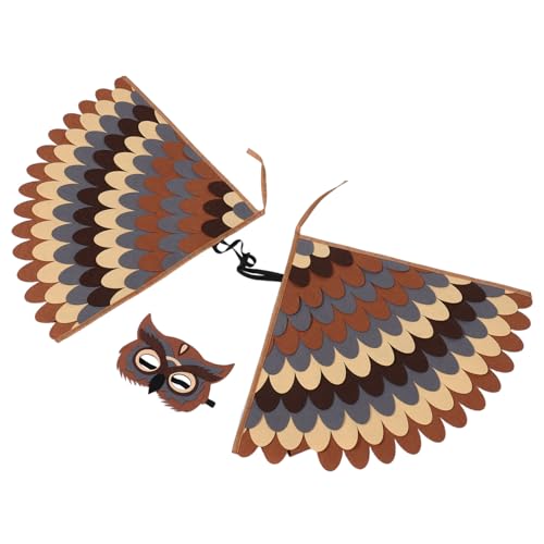 BESTYASH Tierkostüm Eulenflügel aus Filz Atmungsaktive Vogelverkleidung für Jungen und Mädchen Weiche Bequeme Roleplay Kleidung für Schulaufführungen Themenpartys Halloween Vielseitig und BESTYASH Tierkostüm Eulenflügel aus Filz Atmungsaktive Vogelverkleidung für Jungen und Mädchen Weiche Bequeme Roleplay Kleidung für Schulaufführungen Themenpartys Halloween Vielseitig und von BESTYASH