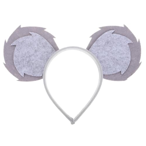 Tierohren Haarreifen FüR Kinder Und Erwachsene, Lustige Ohren Stirnband, Koala Kopfbedeckung FüR Halloween Und Cosplay Partys, Dunkelgrau, Weiches Vliesmaterial Tierohren Haarreifen FüR Kinder Und Erwachsene, Lustige Ohren Stirnband, Koala Kopfbedeckung FüR Halloween Und Cosplay Partys, Dunkelgrau, Weiches Vliesmaterial von BESTYASH
