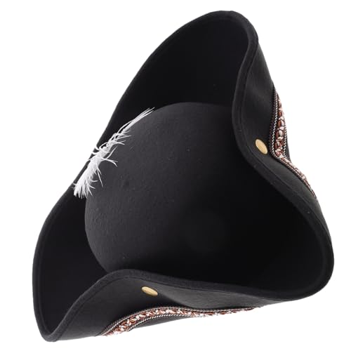 BESTYASH Tricorn Piratenhut für Erwachsene Halloween Kostüm Accessoire Bühnenaufführungen Klassisches Design Komfort Einzigartiger Look für Themenfeste BESTYASH Tricorn Piratenhut für Erwachsene Halloween Kostüm Accessoire Bühnenaufführungen Klassisches Design Komfort Einzigartiger Look für Themenfeste von BESTYASH