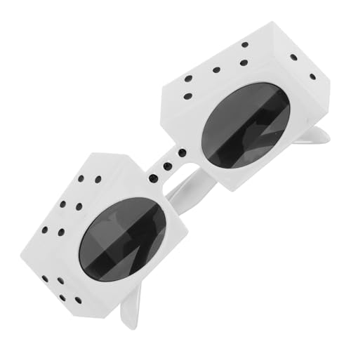 BESTYASH Unique Dice Shaped Eyewear Reusable Party Sunglasses Für Geburtstagsfeiern Nachtclubs Und Events Leichte Und Bequeme Kunststoffbrille Im Spielwürfel-design von BESTYASH