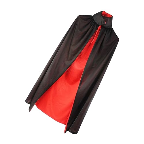 BESTYASH Halloween Vampir Umhang Schwarzes Vampirkostüm Mittelalter Umhang Partykleidung Rollenspiel Umhang von BESTYASH