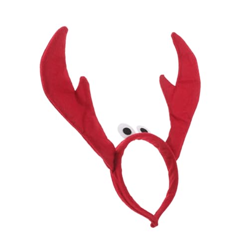 BESTYASH Weiches Krabben-haarband mit Großen Augen Flexibles Lobster-kostüm-accessoire für Halloween Cosplay und Party Hautfreundliches Stirnband für Erwachsene von BESTYASH