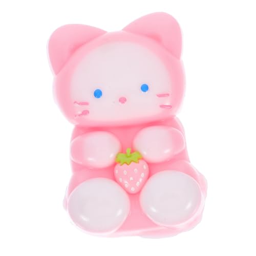 BESTYASH Weiches Tragbares Erdbeer Katzen Quetschspielzeug Stressabbauendes Elastisches Angst Squeeze Toy für Erwachsene Interaktives Langlebiges Sensorikspielzeug für Party und Alltag von BESTYASH
