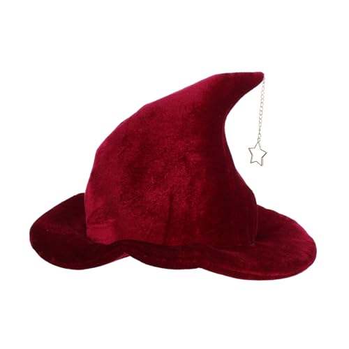 BESTYASH Witch Hat Für Damen Halloween Hexenhut Mit Sternanhänger Zauberhafte Kopfbedeckung Für Cosplay Und Partys Kostümaccessoire Für Halloween Und Bühnenaufführungen BESTYASH Witch Hat Für Damen Halloween Hexenhut Mit Sternanhänger Zauberhafte Kopfbedeckung Für Cosplay Und Partys Kostümaccessoire Für Halloween Und Bühnenaufführungen von BESTYASH