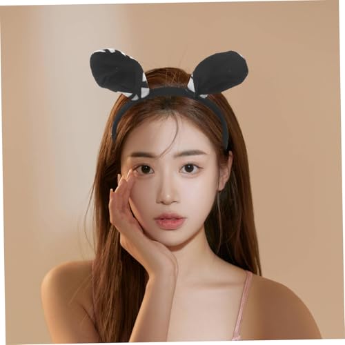 BESTYASH Zebra Kostüm mit Stirnband und Handschuhen Leichtes Tier Cosplay Zubehör für Erwachsene und Dekoratives Zebra Ohren Headband für Halloween Karneval Party von BESTYASH