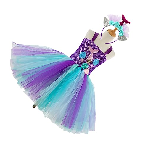 BESTYASH ädchen Tutu Rock Im Meerjungfrau Stil Kleid Cosplay Kostü Für Partys Und Geburtstage Mit Haaraccessoire Größe 4 5 Jahre Passend Für Modell SX HD93434 BESTYASH ädchen Tutu Rock Im Meerjungfrau Stil Kleid Cosplay Kostü Für Partys Und Geburtstage Mit Haaraccessoire Größe 4 5 Jahre Passend Für Modell SX HD93434 von BESTYASH