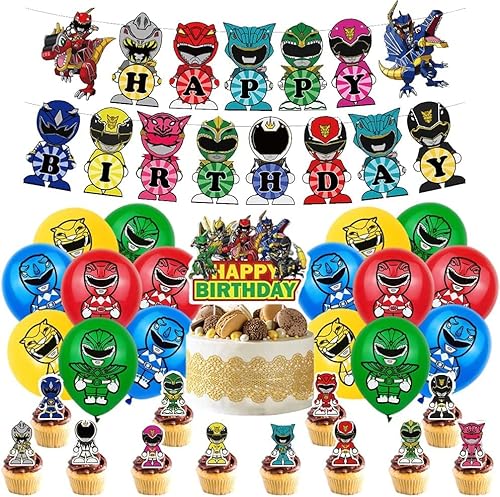 Ballon Dekoration Party Ballon Dekoration Set mit Geburtstag Banner Luftballons Cake Toppers für Thema Party Dekoration Ballon Dekoration Party Ballon Dekoration Set mit Geburtstag Banner Luftballons Cake Toppers für Thema Party Dekoration von BESTZY