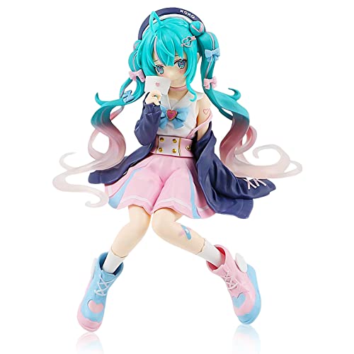 Miku Anime Figur Modell, Statue Actionfigur Spielzeug, PVC Action Charakter Puppe Super Figure Collection für Kinder Geschenke, Desktop Dekoration Ornamente von BESTZY
