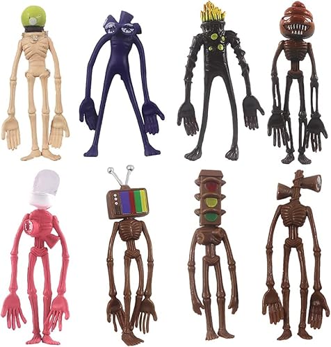 Siren Head Cake topper, 8 Stück Siren Head Figures Set Horror Actionfiguren Model Doll Kinder Geburtstagstorte Dekoration Cartoons Kuchen Topper Party Dekoration Siren Head Cake topper, 8 Stück Siren Head Figures Set Horror Actionfiguren Model Doll Kinder Geburtstagstorte Dekoration Cartoons Kuchen Topper Party Dekoration von BESTZY
