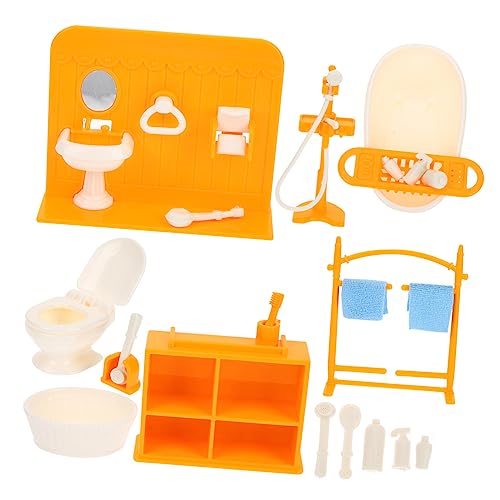 1 Satz Badezimmer Toys mädchen Toy for The Teachers игрушки для девочек Dollhouse Furniture Mini-Hausbadewanne Mini-Hausverzierung Mini Möbel Plastik BESTonZON von BESTonZON