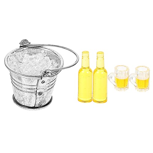 BESTonZON Mini Ornament Miniaturen Harz Bier Tasse Modell Mini Eimer Für Miniatur Kit von BESTonZON