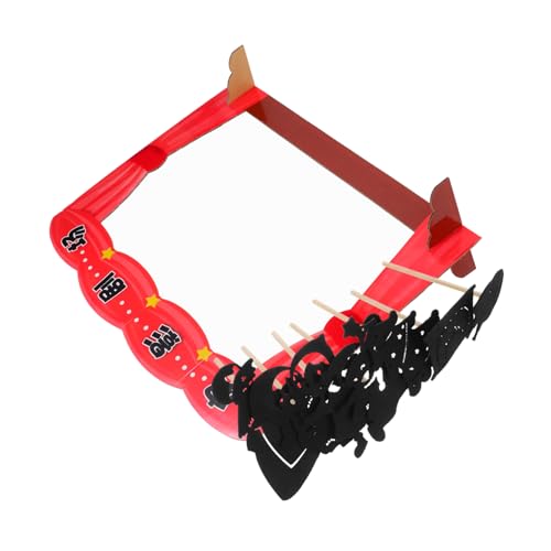 1 Satz Schattenpuppenspiel Kunsthandwerk Puppe Werkzeugpuppen Kleinkind-Kits Mini-schattenpuppen Funktioniert Puppet Arbeit Schattenpuppen Kit Puppen Werkzeug-schattenpuppen PVC BESTonZON von BESTonZON