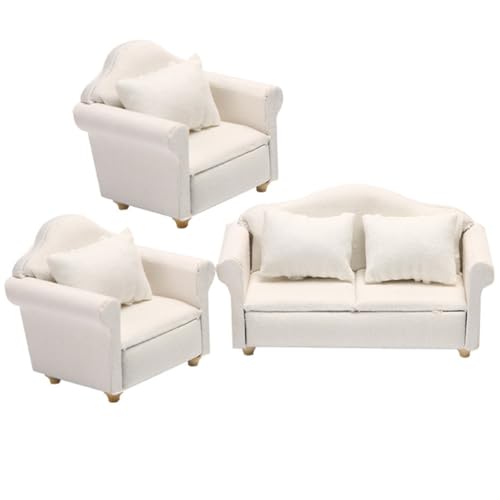 1 Set Puppenhausmöbel Sofas Dekoration Das Sofas Spielzeughaus Puppen Puppenhaus Miniatur Bausatz Mini Hausbedarf Mini Winziges Sofa Weiß BESTonZON 1 Set Puppenhausmöbel Sofas Dekoration Das Sofas Spielzeughaus Puppen Puppenhaus Miniatur Bausatz Mini Hausbedarf Mini Winziges Sofa Weiß BESTonZON von BESTonZON