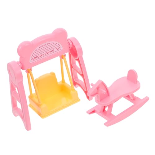 2 Sets Puppenhaus-miniaturmöbel, Spielhauszubehör, Puppenhausschaukel Und Schaukelpferdschaukel, Modellierfigur Für Bastelprojekte 2 Sets Puppenhaus-miniaturmöbel, Spielhauszubehör, Puppenhausschaukel Und Schaukelpferdschaukel, Modellierfigur Für Bastelprojekte von BESTonZON