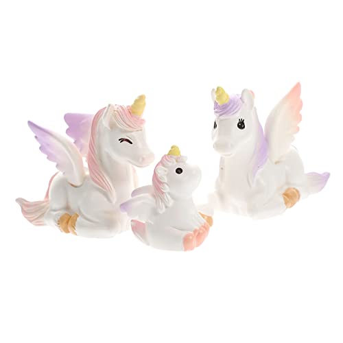 BESTonZON 3 Stück Einhorn Figuren für Miniaturgarten Dekoration Niedliche Harz Tierskulpturen für Kuchendekoration und Selbstgemacht Ornamente BESTonZON 3 Stück Einhorn Figuren für Miniaturgarten Dekoration Niedliche Harz Tierskulpturen für Kuchendekoration und Selbstgemacht Ornamente von BESTonZON