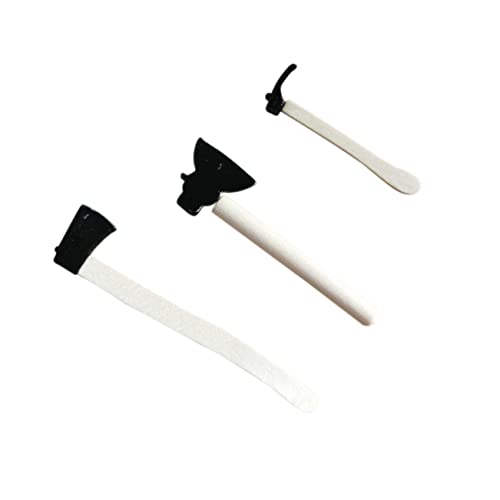 BESTonZON 3-teiliges Mini-gartenhandwerkzeug - Zubehör - Beil Schaufel Und Rechen Aus Metall - Perfekt Für Puppenhäuser Und Miniaturlandschaften von BESTonZON