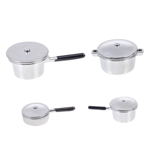 BESTonZON Mini-dekorationswerkzeuge – 4-teiliges Miniatur-kochgeschirr-Set Puppenhaus-Ornamente Hervorragende Handwerkskunst BESTonZON Mini-dekorationswerkzeuge – 4-teiliges Miniatur-kochgeschirr-Set Puppenhaus-Ornamente Hervorragende Handwerkskunst von BESTonZON