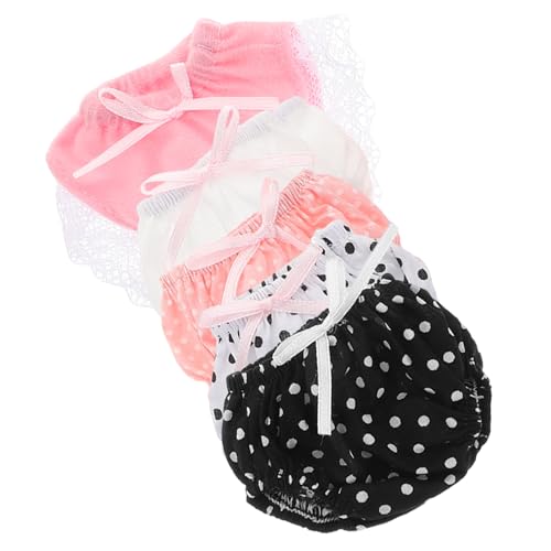 5st Puppenshorts Unterwäsche Kleiderpuppen Mini-spielzeughaus Mehrfarbige Puppen Mini-unterwäsche Puppenhaus Mit Tisch Und Stuhl Anhänger Puppen Desktop-spielzeughaus Polyester BESTonZON von BESTonZON