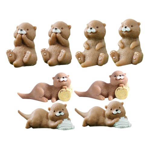 BESTonZON 8stücke Mikro-landschaftsstatue Otterfiguren Miniatur-tierstatue Miniatur-Tiere Mini-harzfiguren Kleine Otter-Ornamente BESTonZON 8stücke Mikro-landschaftsstatue Otterfiguren Miniatur-tierstatue Miniatur-Tiere Mini-harzfiguren Kleine Otter-Ornamente von BESTonZON