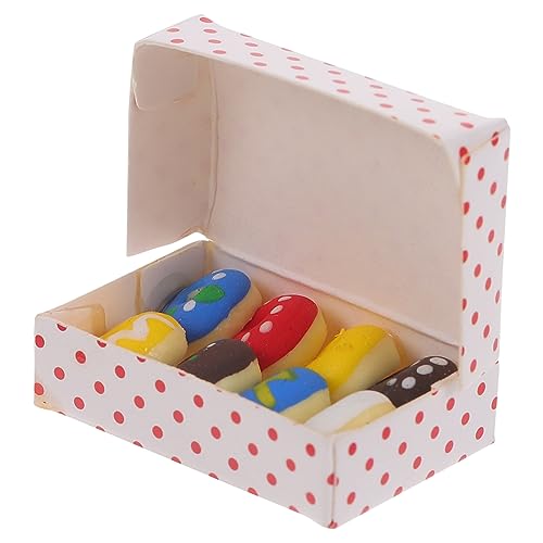 BESTonZON 1 Box Simulation Donut Mini Lebensmittel Wohnaccessoires Gefälschte Lebensmittel Dekorationen Ornament Mini Dessert Mini Donut Macaron Bunter Karton BESTonZON 1 Box Simulation Donut Mini Lebensmittel Wohnaccessoires Gefälschte Lebensmittel Dekorationen Ornament Mini Dessert Mini Donut Macaron Bunter Karton von BESTonZON