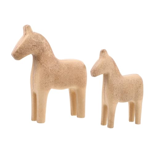 BESTonZON 1 Paar Dala Trojanisches Ornament Pferdeschmuck Regalverzierungen Schwedisches Pferdeornament Pferdedeko Für Zuhause Dekorative Skulpturenverzierung Sofa -Figuren Holz Khaki BESTonZON 1 Paar Dala Trojanisches Ornament Pferdeschmuck Regalverzierungen Schwedisches Pferdeornament Pferdedeko Für Zuhause Dekorative Skulpturenverzierung Sofa -Figuren Holz Khaki von BESTonZON
