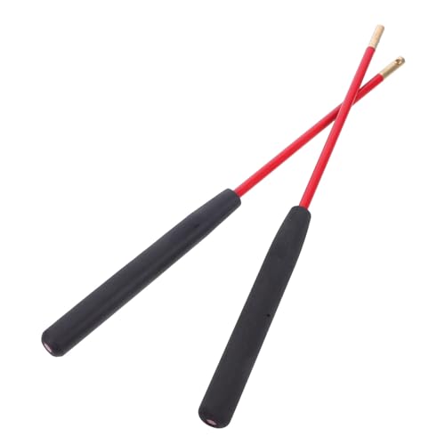 BESTonZON 1 Paar Diabolo-Stange Spaß für Erwachsene Akrobatische Stöcke Chinesisch Yo yo Accessoires chinesisches Zirkusspielzeug Diabolo -Teile chinesische Zirkusspielzeugstöcke Plastik rot von BESTonZON