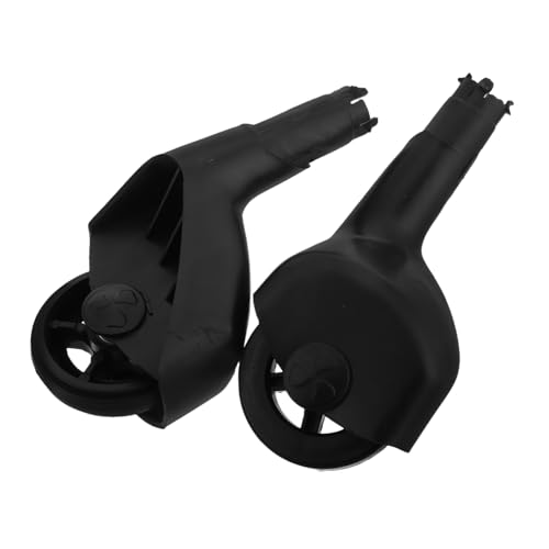 BESTonZON 1 Paar Drehrad Drehauto Räder Wackelauto Fahrt Kunststoff Schwarz BESTonZON 1 Paar Drehrad Drehauto Räder Wackelauto Fahrt Kunststoff Schwarz von BESTonZON