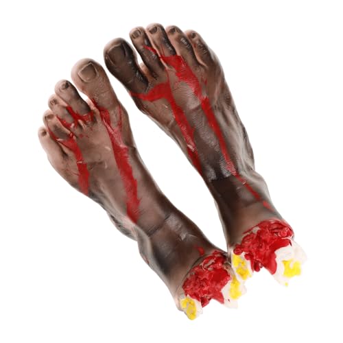 BESTonZON 1 Paar Halloween Schießdekorations Requisiten Gruselige Halloween Requisite Sprechende Beinglieder Menschlicher Innenbereich Sever Zombie Körper Halloween Requisite Party BESTonZON 1 Paar Halloween Schießdekorations Requisiten Gruselige Halloween Requisite Sprechende Beinglieder Menschlicher Innenbereich Sever Zombie Körper Halloween Requisite Party von BESTonZON