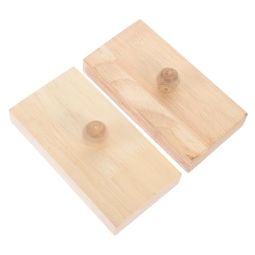BESTonZON 1 Paar Kastagnetten Instrument Fingerklatschen Percussion- Pädagogisches Musikalisches Erziehungsspielzeug Musikalisches Rhythmus- Holz von BESTonZON
