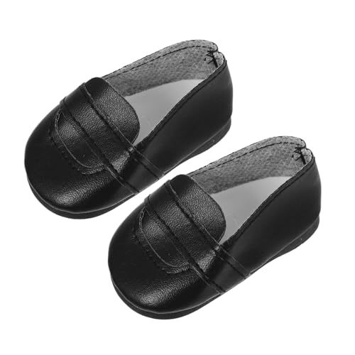BESTonZON 1 Paar für Puppen Babypuppenzubehör Miniaturschuhe Ornamente Flache Requisiten Spielzeugschuhe Dekorative Miniaturschuhe von BESTonZON