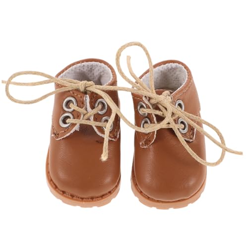 BESTonZON 1 Paar Puppenschuhe aus Baumwolle für Puppen von 15 - 20 cm, aus Leder, Puppenschuhe, Spielzeug, Zubehör für Puppen BESTonZON 1 Paar Puppenschuhe aus Baumwolle für Puppen von 15 - 20 cm, aus Leder, Puppenschuhe, Spielzeug, Zubehör für Puppen von BESTonZON