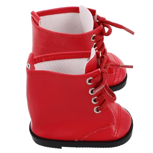 BESTonZON 1 Paar Puppenstiefel aus PU Leder für Puppen Schuhe für Puppenkleidung und Accessoires Langlebig und Leicht zu Reinigen BESTonZON 1 Paar Puppenstiefel aus PU Leder für Puppen Schuhe für Puppenkleidung und Accessoires Langlebig und Leicht zu Reinigen von BESTonZON