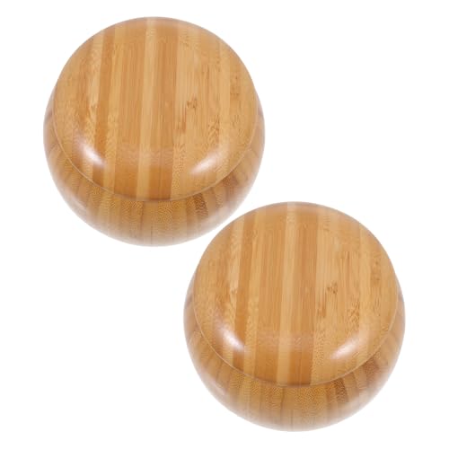 BESTonZON 1 Paar Schachfiguren Durchsichtige Schubladen Spielbehälter Go Spielsteine Schalen Körbe Aufbewahrungsorganisation Spielbrett Spieltür Aufbewahrungs Organizer Bambusbraun von BESTonZON