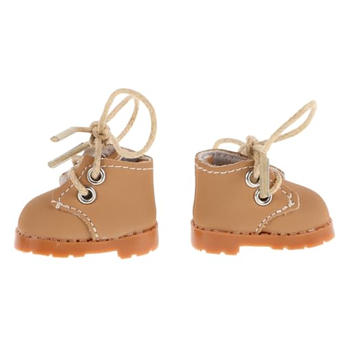 BESTonZON 0 38 cm Puppenschuhe Dekorative Puppenhausschuhe Mit Feinen Schnürsenkeln Für Puppenspielset-zubehör von BESTonZON